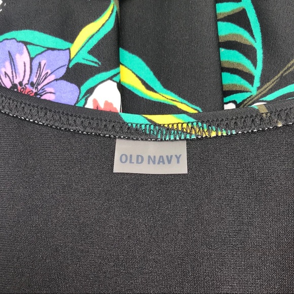 NWT Old Navy Palm Leaf Floral One Piece Swimsuit - Picture 8 of 10